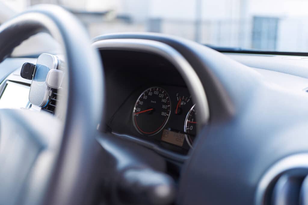 Japanese car driver's seat meter